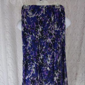 Maxi Flirty double layer skirt Purple Black nwot